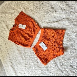 Zara 2 pc short set, size small, NWT